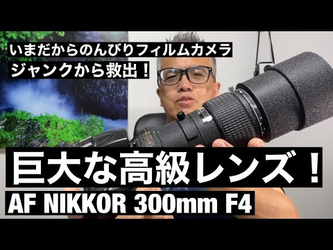 No. 379 AF NIKKOR 300mm f/4 What is the huge lens found in a junk