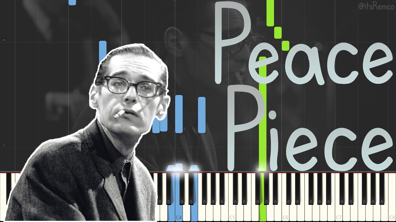 Bill Evans - Peace Piece 1958 (Solo Jazz Piano Synthesia) - YouTube