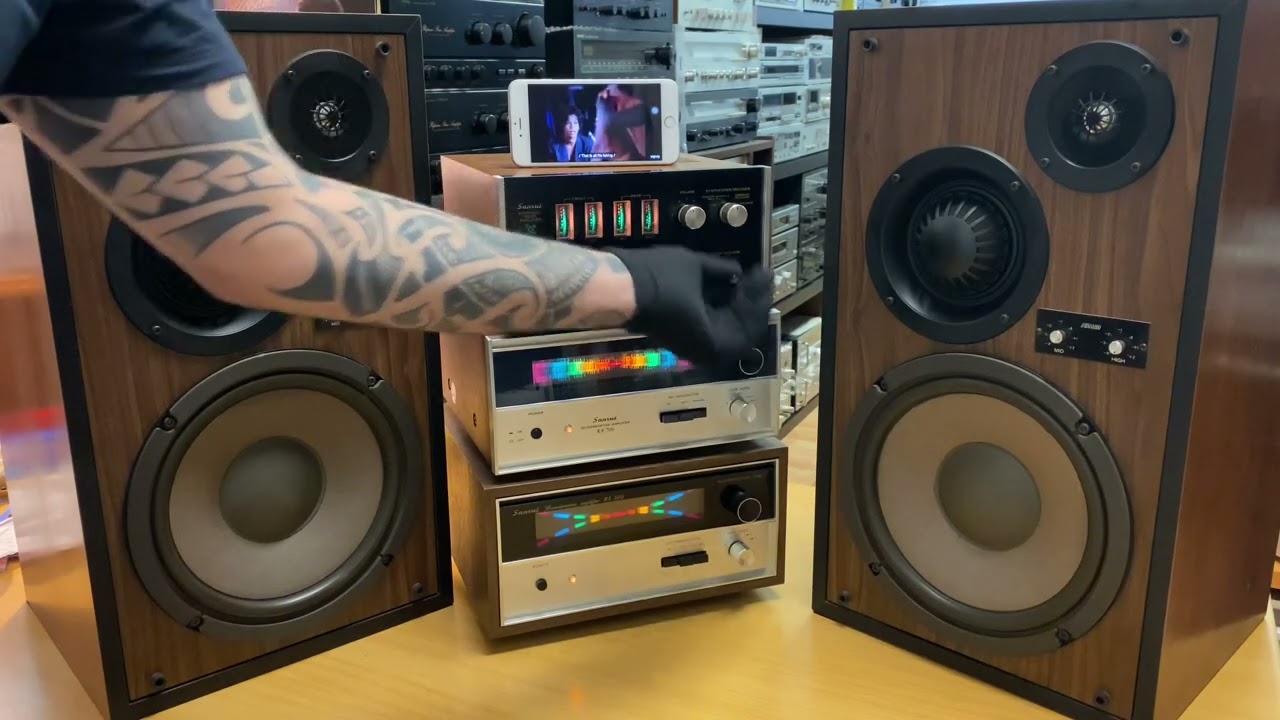 Sansui QS-100 70er 4-Channel Rear Amplifier & Sansui RA-700