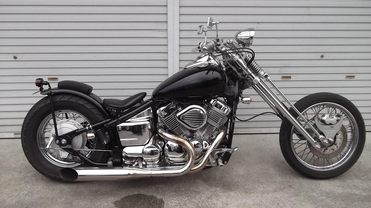 ドラッグスター400 ロング スプリンガーフォーク チョッパー - YouTube