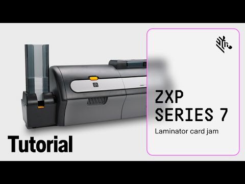Zebra ZXP Series 7 How-To: Clear a Laminator Card Jam - YouTube