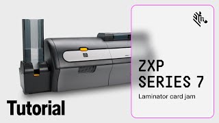 Zebra ZXP Series 7 How-To: Clear a Laminator Card Jam - YouTube
