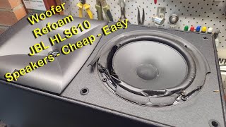 Woofer Refoam JBL HLS610 Speakers - YouTube