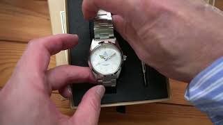 WMT WATCHES Barracuda Albino / Metal Bracelet + Leather Strap Set