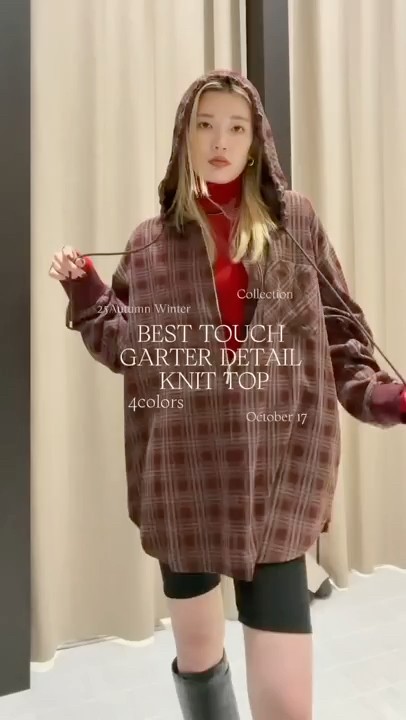 Ameri】BEST TOUCH GARTER DETAIL KNIT TOP #shorts - YouTube
