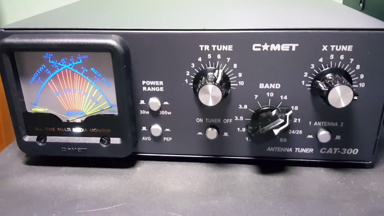 COMET CAT 300 Antenna Tuner Review - YouTube