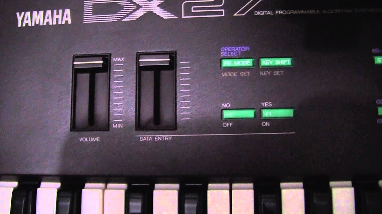 Yamaha DX-27 vintage synth review - YouTube
