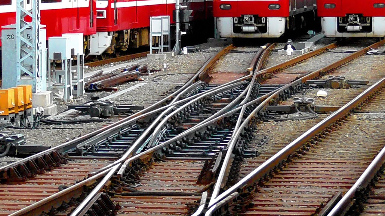 分岐器通過&ポイント切り替えシーン集 - YouTube