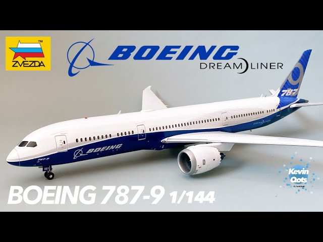 14 Boeing Dreamliner B787-9 Zvezda 1/144 Assembly - YouTube