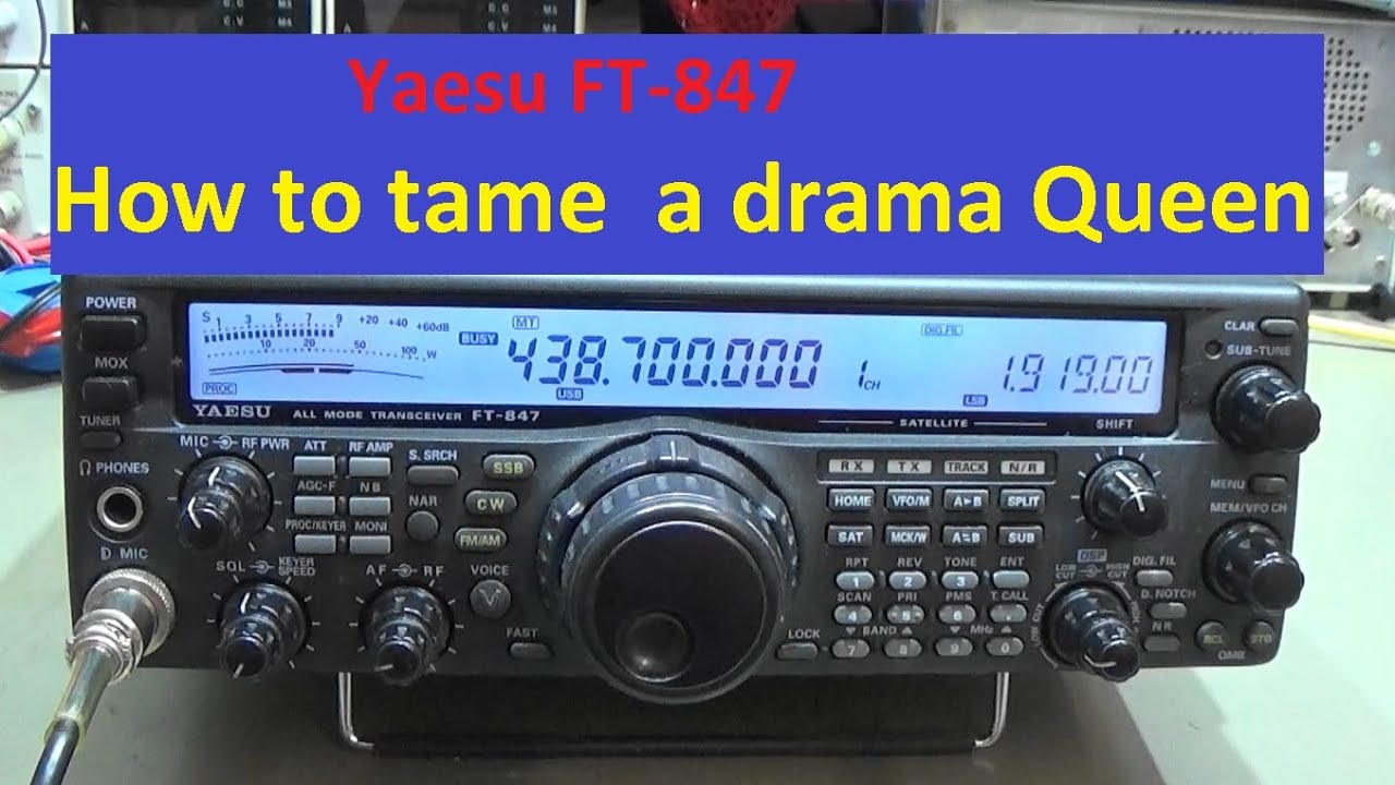 229 Yaesu FT-847 on SSB not usable - YouTube