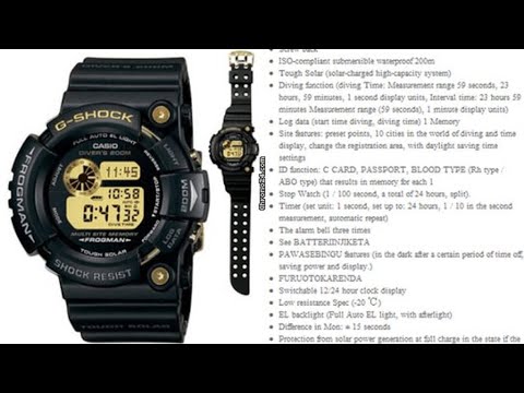 Casio G-Shock GW225A-1 FrogMan 25TH Anniversary Black Dawn Review