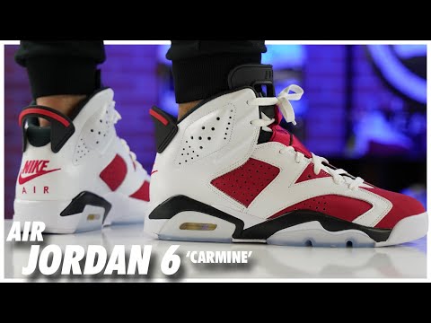 Air Jordan 6 Carmine 2021 - YouTube