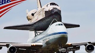 Space Shuttle Piggyback on NASA's Powerful Boeing 747 SCA - YouTube