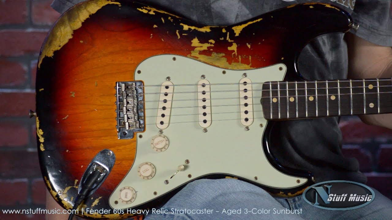 Fender 60s Heavy Relic Stratocaster - Aged 3-Color Sunburst - YouTube