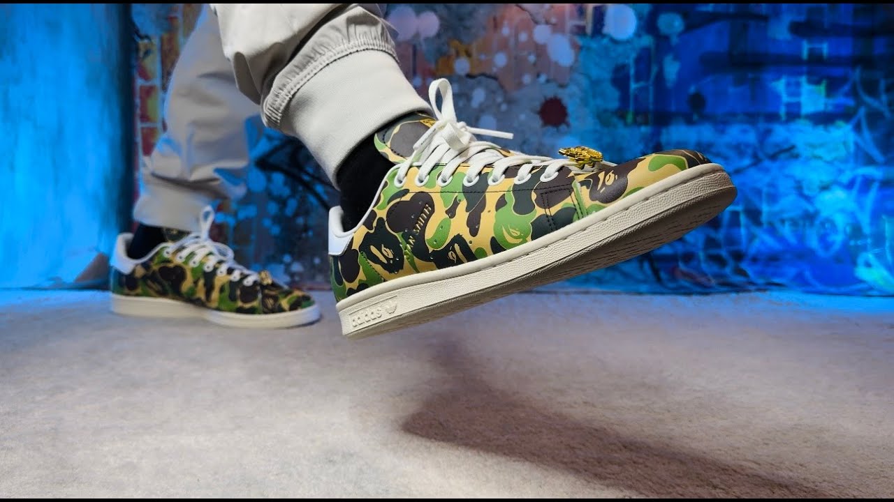 BAPE X STAN SMITH '30TH ANNIVERSARY - ABC CAMO' DETAILED LOOK & ON