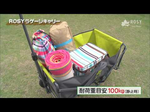 LOGOS「ROSY ラゲージキャリー（Grロゴ）」 - YouTube