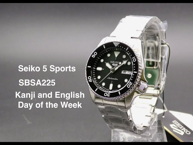 Seiko 5 Sports SBSA225 SKX Mid-Size Sports Style - YouTube
