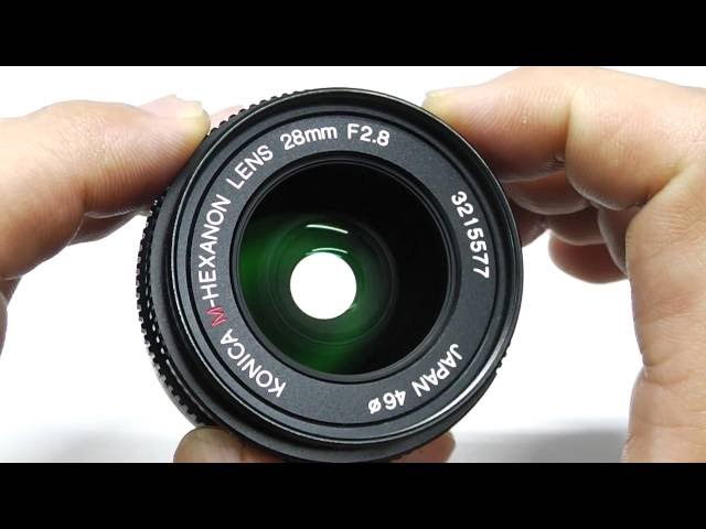KONICA コニカ M HEXANON ヘキサノン 28mm F2.8 + UVフィルター +