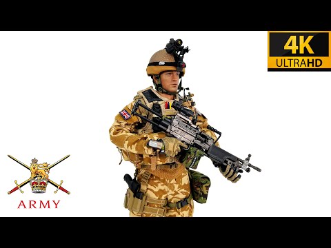 🇬🇧 Damtoys - British Army Minimi Gunner (Desert) - 1:6 Scale