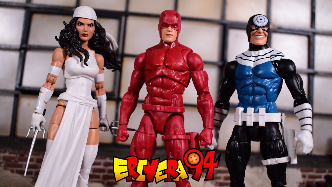 Marvel Legends DAREDEVIL, ELEKTRA & BULLSEYE 3 Pack Hasbro Pulse