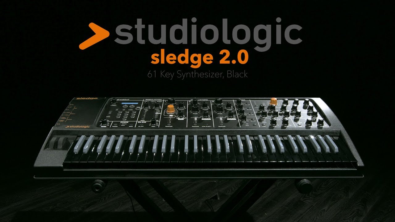 Studiologic Sledge 2.0 61 Key Synthesizer, Black | Gear4music demo