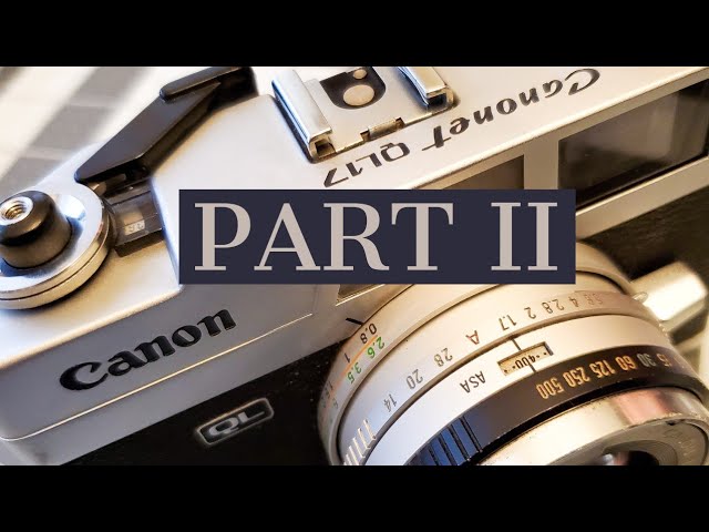 Canon Canonet QL17 Lens Disassembly and Shutter and Aperture