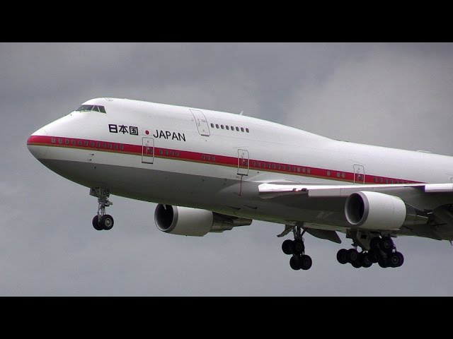 日本国政府専用機 ローアプローチ＆タッチ・アンド・ゴー Japanese Air