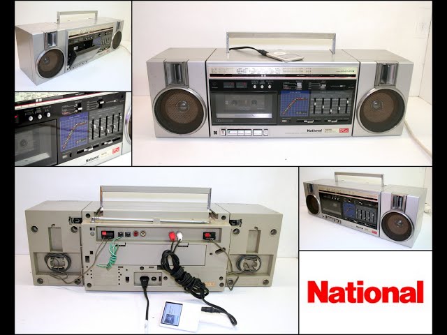Vintage NATIONAL RX-C46 4 Band Radio Cassette Boombox - YouTube