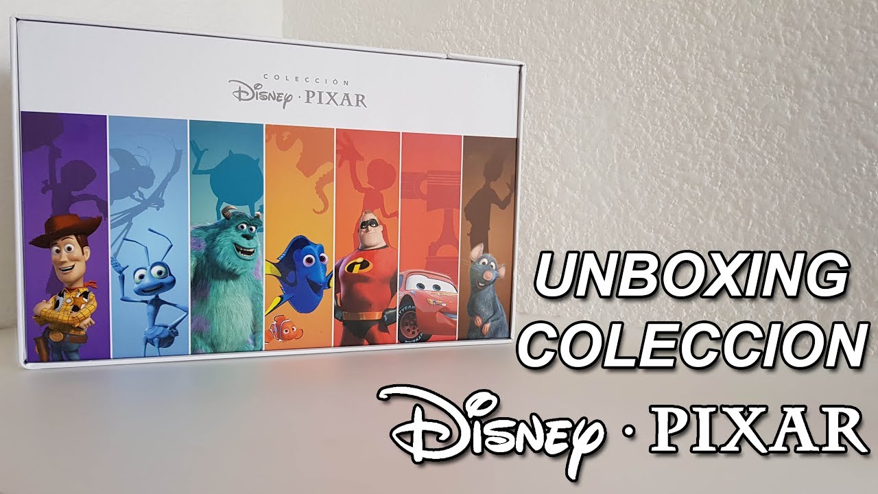 Unboxing Coleccion Disney Pixar 20 Títulos Bluray - YouTube