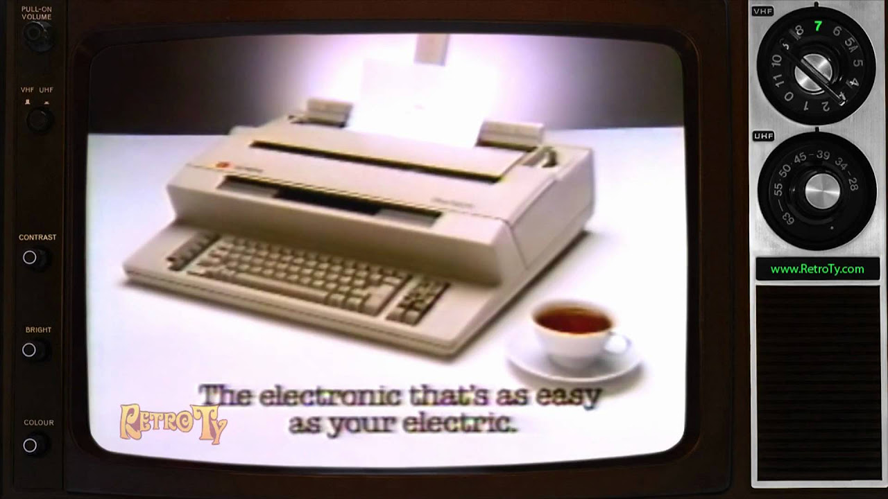 1984 - Olympia Electronic Typewriter - YouTube