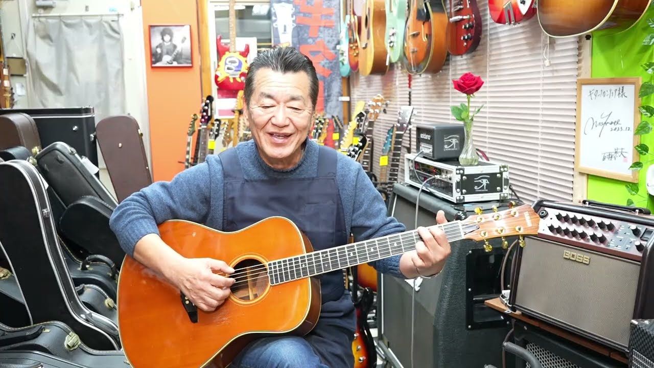 YAMAHA LA-27 1983 Japanese-made all-solid wood model - YouTube