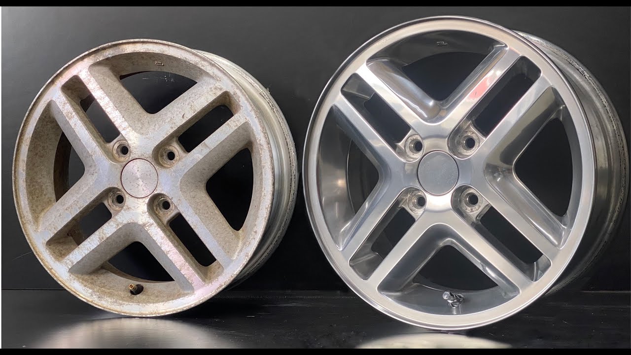 ホイール鏡面磨き］ワゴンRの純正ホイールを鏡面仕上げにしたらほぼ