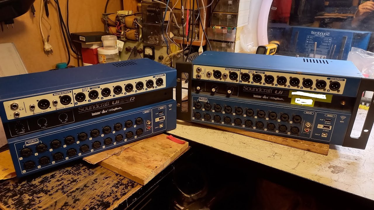 Soundcraft Ui24R repair - YouTube