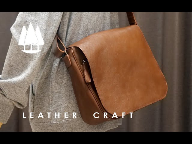 Leather Craft] Shoulder / Messenger Bag - YouTube