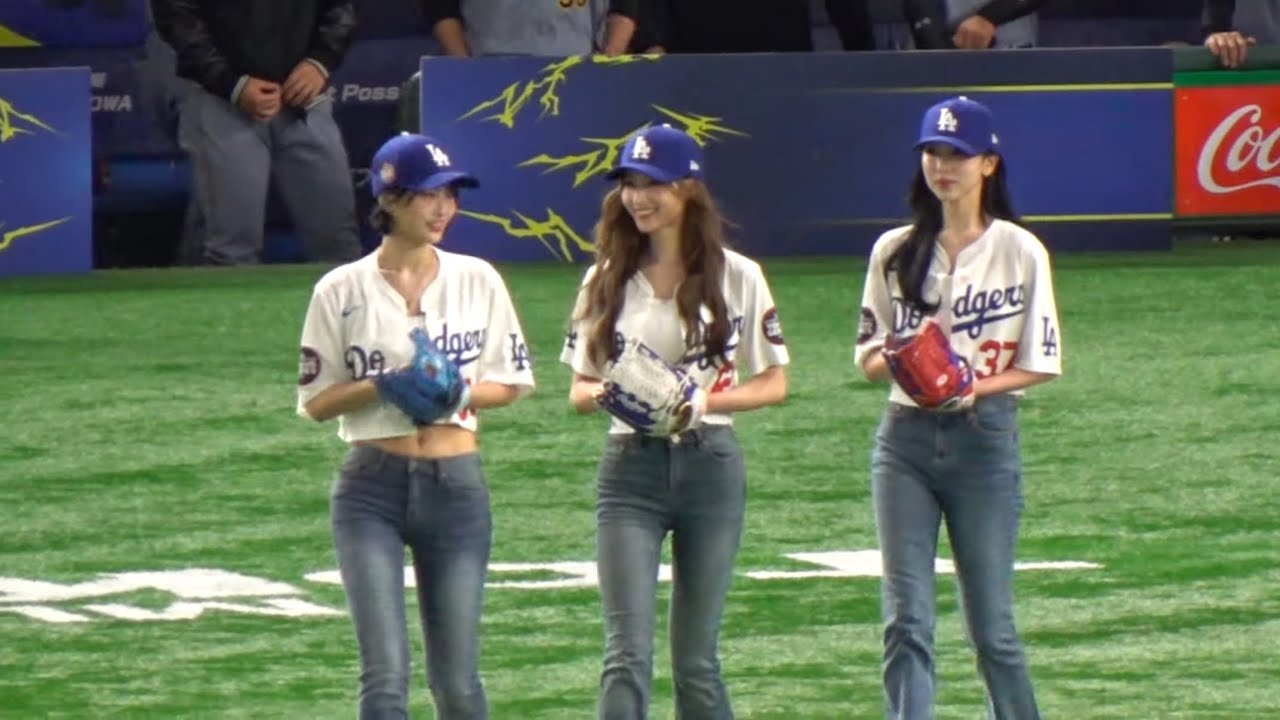 MISAMO(TWICE)始球式 ドジャースvs阪神【MLB Tokyo Series】 MISAMO