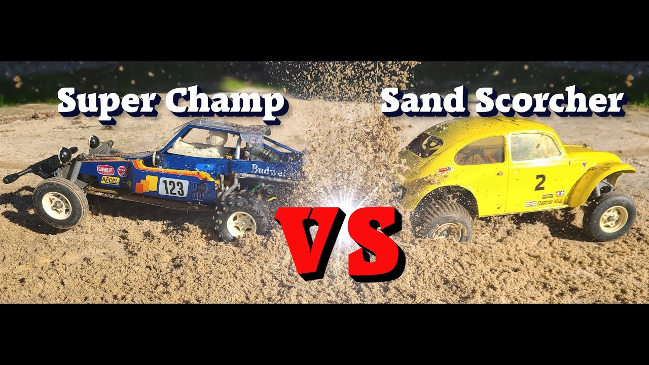 Tamiya Sand Scorcher vs Super Champ - YouTube