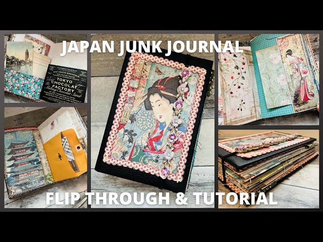 JAPAN JUNK JOURNAL | FLIP THROUGH AND TUTORIAL 🇯🇵🏯🗾 - YouTube