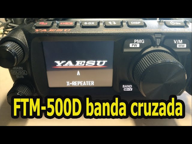 88.Yaesu FTM-500D modo Cross Band - YouTube