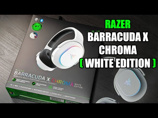UNBOXING - RAZER BARRACUDA X CHROMA WHITE - YouTube