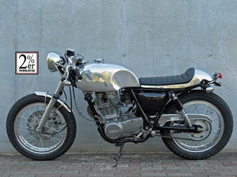 SR400 アルミカフェレーサー caferacer 2％ER ロッカーズ 左側