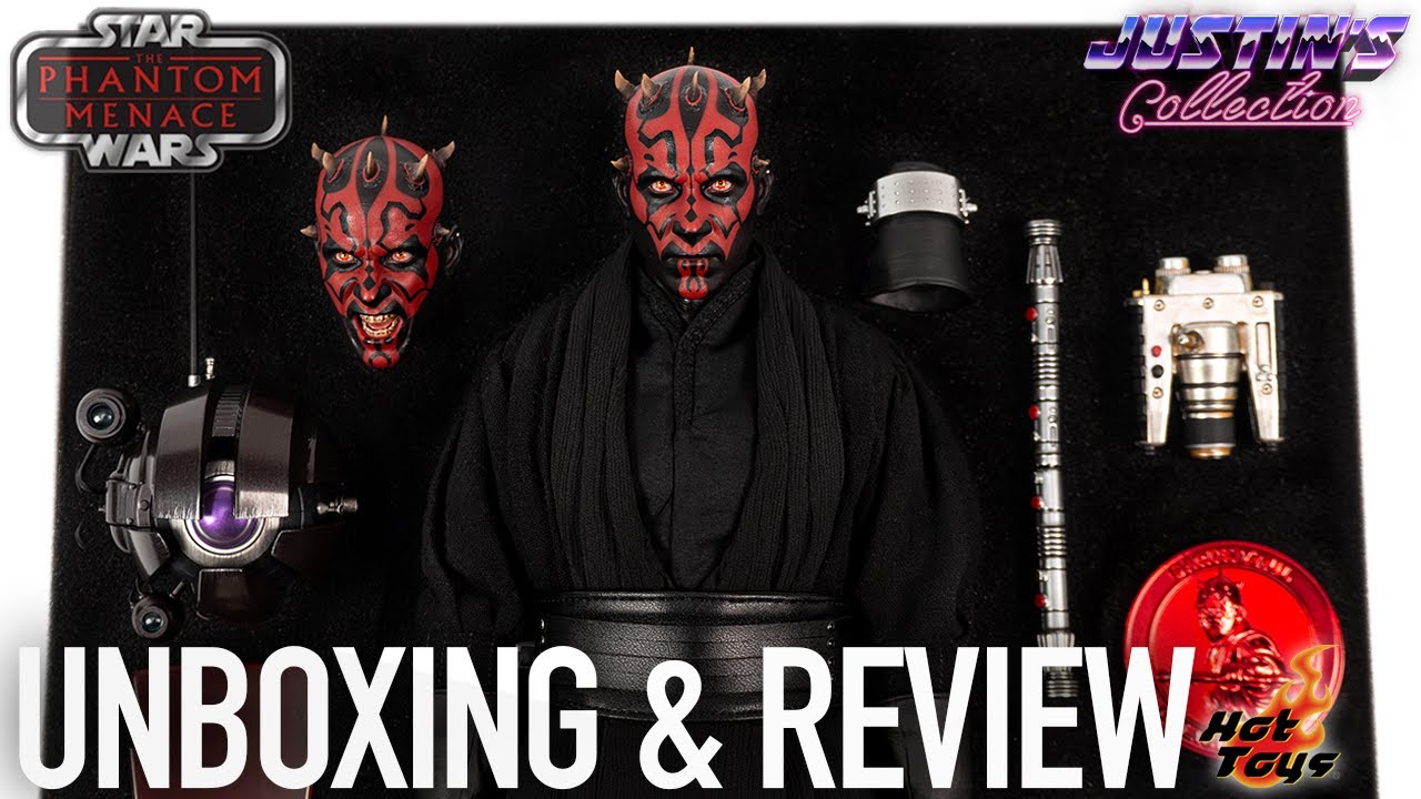 Hot Toys Darth Maul 2.0 with Speeder Unboxing & Review - YouTube