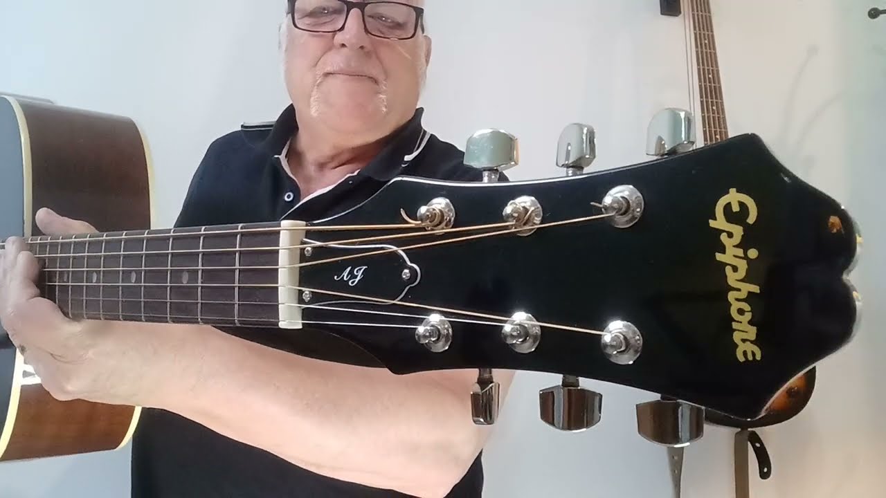 Epiphone guitar AJ-100 VS How it sounds and play like. - YouTube