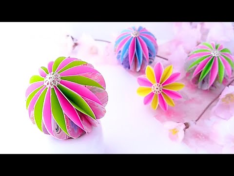 Actually Easy] Make Temari Balls with Origami ✨🌸 [Doll Festival
