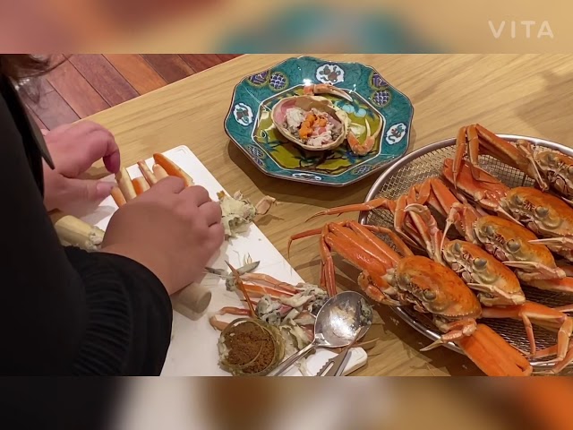 蟹面つくり - YouTube