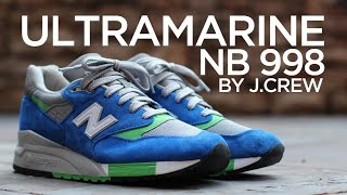 Closer Look: J.Crew x New Balance 998 - Ultramarine - YouTube
