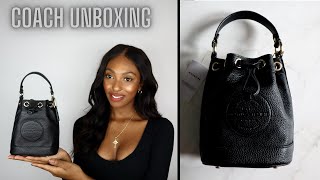 Coach Dempsey Drawstring Bucket Bag 15 With Coach Patch | Coach