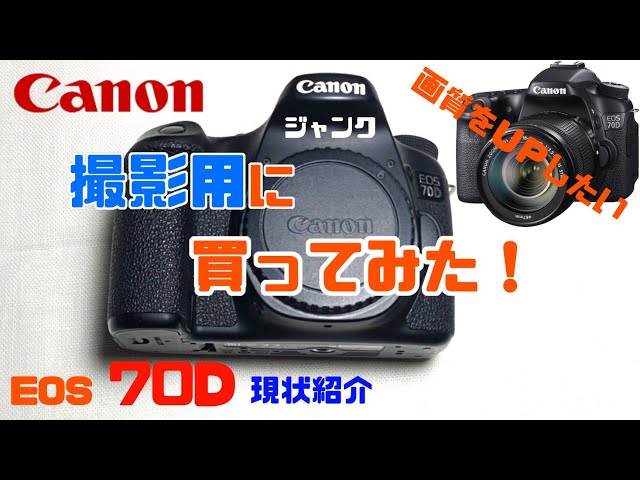 ジャンク】撮影用にCANON EOS70Dを買ったので紹介！（ボディのみ