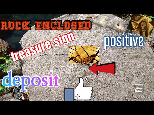A TRUE ROCK ENCLOSED TREASURE SIGN DEPOSIT. A LEGIT ONE SIGHT
