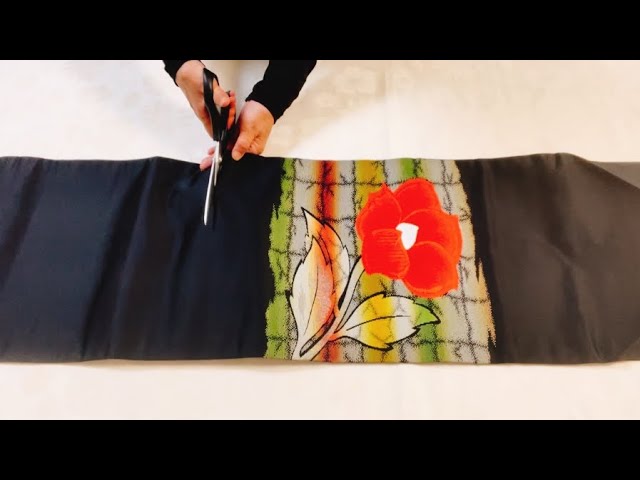 リメイク】着物の帯から作るとっても簡単だけど楽しく使えるバッグ