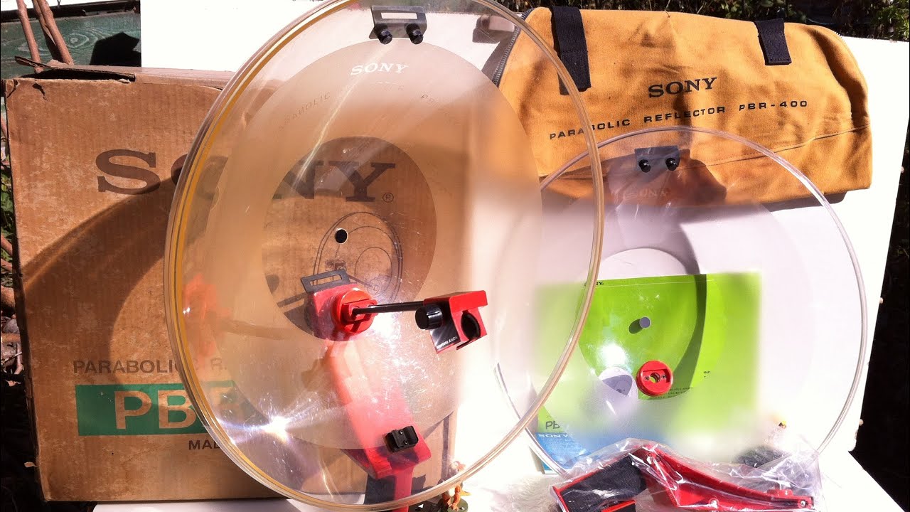 Sony Parabolic Reflector Dish PBR-400 Capture sounds guide diagram